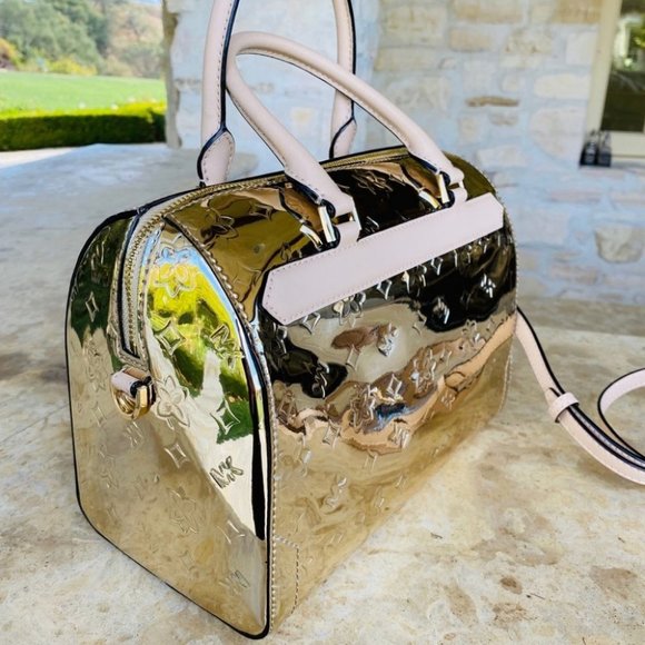 NWT Michael Kors Metallic Mirrored Satchel&wallet - Picture 3 of 14